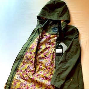 Feller Seattle, XS olive green canvas trench coat